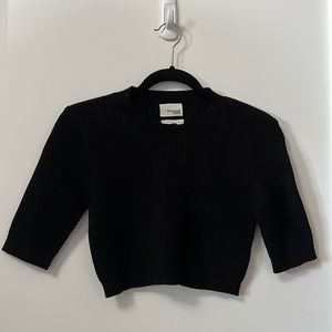 Wilfred Free small black crop top